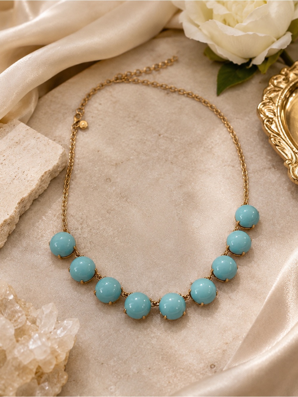 JCrew Light Blue Bubble Necklace 🔵